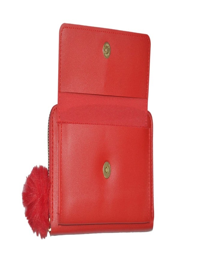 Prijam Casual PU Clutches for Girls and Women, Red - Image 4